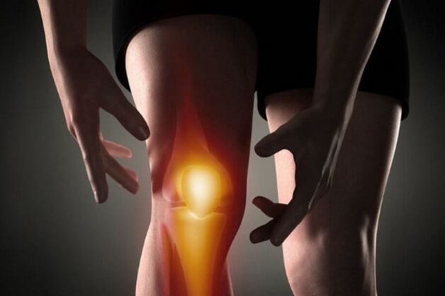 Inflammation in the knee joint