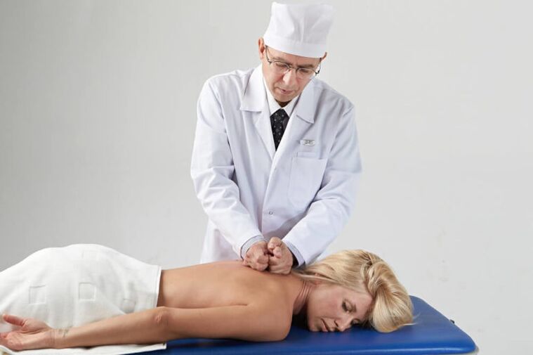 Massage with cervical osteochondrosis